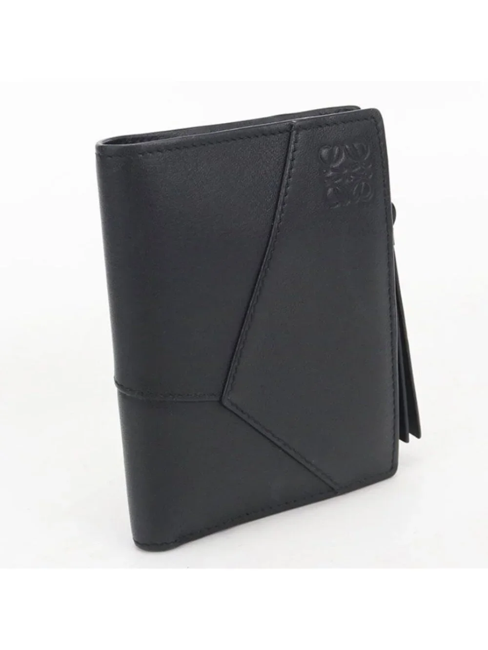 Loewe Slim Compact Wallet Puzzle Bifold Calfskin